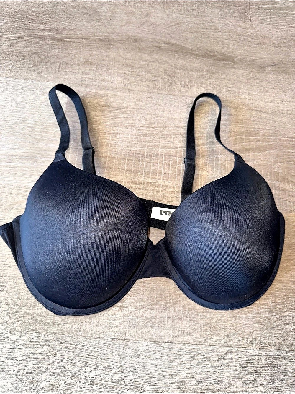PINK Black Bra Size 38DD | E85